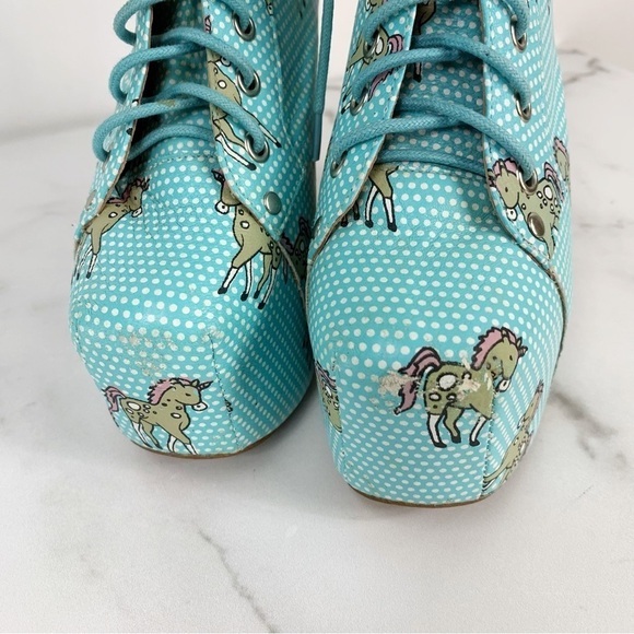 Jeffrey Campbell Lita Kawaii Unicorn Horses Platform
Heeled Lace Up Booties 7.5 - Picture 2 of 14
